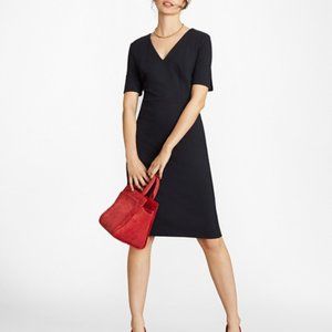 Brook Brothers Petite Ponte Elbow-sleeve Sheath Dress